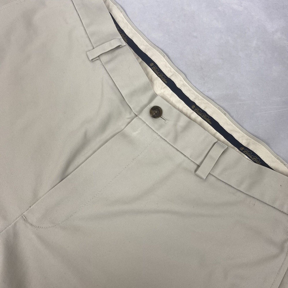 Brooks Brothers Advantage Chino Clark Men's‎ Khaki Cotton Pants 35 / 30